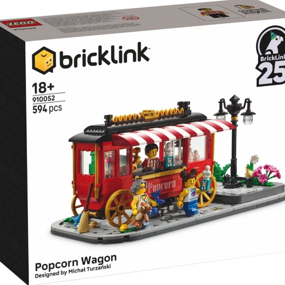 LEGO 910052 Popcorn Wagon RETIRED Bricklink Designer Program S5 NIB in Hand - Picture 10 of 13